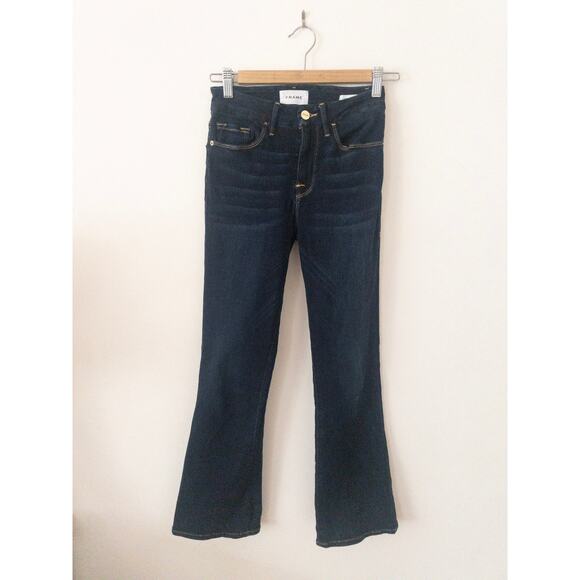 Frame Jeans Le Crop Mini Boot In Shade TEMPLE Size 25 - Picture 2 of 5